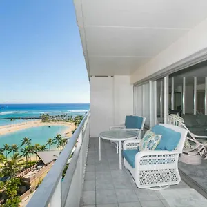 Apartment Ilikai Tower 1240 Lagoon View 1br