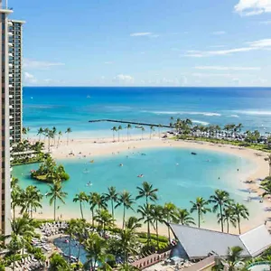 Apartment Ilikai Tower 1538 Lagoon View 1br